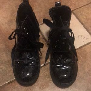 Glittery military girl Boots